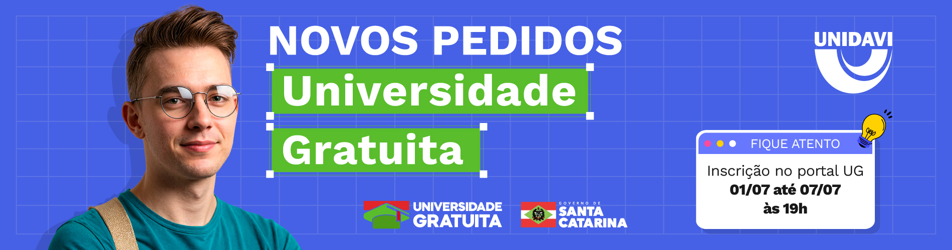 Novos Pedidos | Bolsa Universidade Gratuita 2.2026